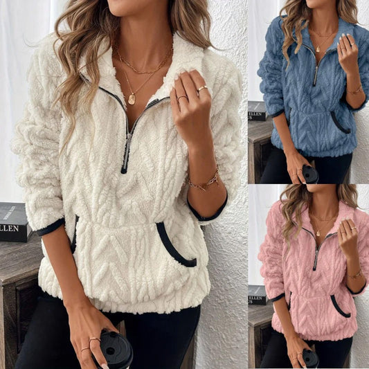 Snug Fleece Zipper Pullover